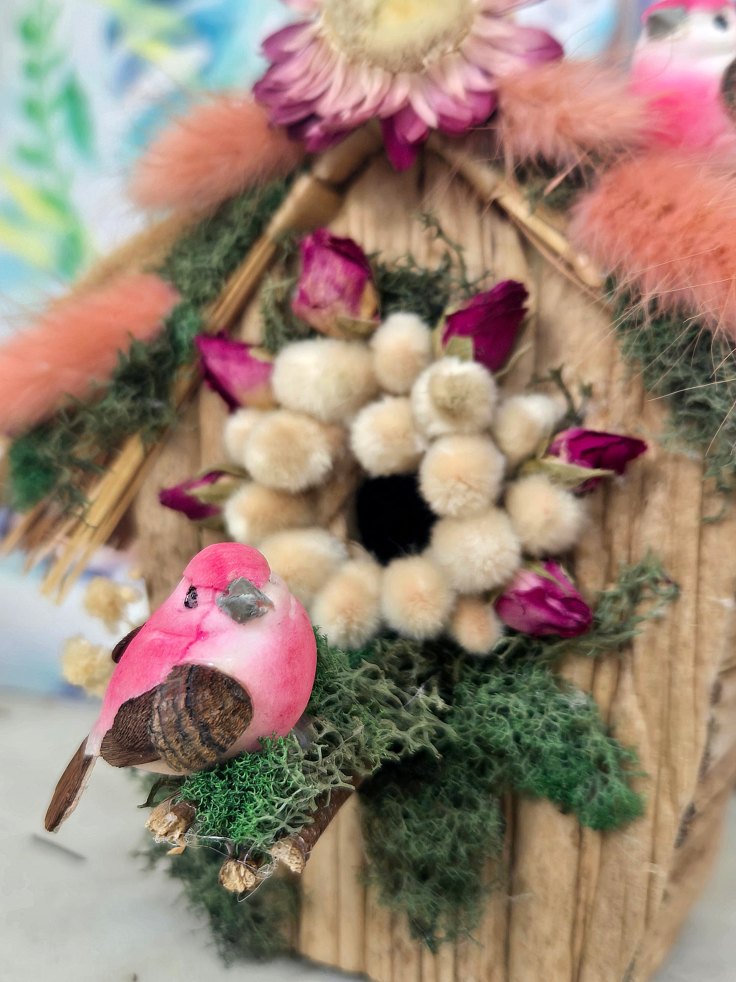 The Pink Petal Inn Mini Birdhouse